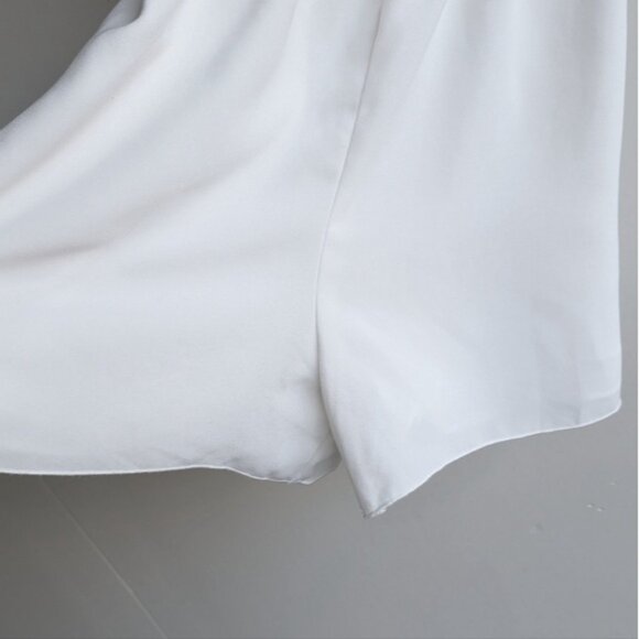 Aritzia Wilfred white Melodie sleeveless romper with ruffle straps - Picture 5 of 7